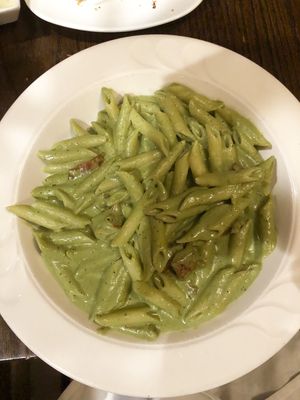 Pesto pasta at 3 Brothers Pizza Cafe in Farmingdale