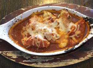 Vegan stuffed shells  at 3 Brothers Pizza Cafe in Farmingdale