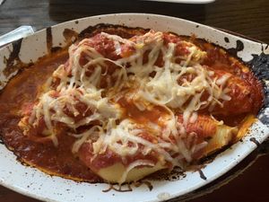 Vegan Stuffed Shells😻 at 3 Brothers Pizza Cafe in Farmingdale