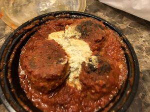 Vegan meatball  at 3 Brothers Pizza Cafe in Farmingdale