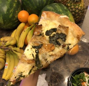 Vegan eggplant pizza  at 3 Brothers Pizza Cafe in Farmingdale