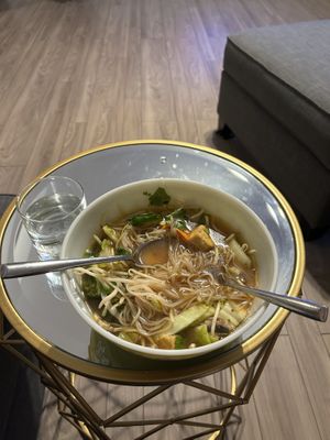 Vegan pho  at Le's Pho Tai Vietnamese Noodles & Sandwiches in Shoreline