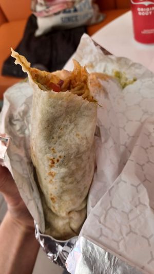 Frankie wrap with potatoes and noodles at Desi Rasoi in Vancouver