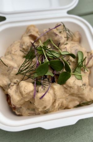 Potato saladd  at O.G. Lola's - Pop Up in Pensacola