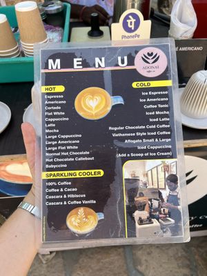 Menu  at Adonai Coffee Co in Jaisalmer
