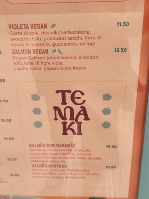 Menu at LIN - Temakinho Linate in Segrate