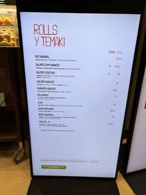 Menu  at LIN - Temakinho Linate in Segrate