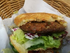 Burger at Vegeriet in Lund