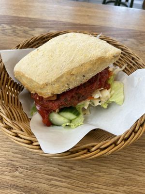 Vegan burger👌🏽 at Vegeriet in Lund