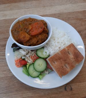 vegan stew at Vegeriet in Lund