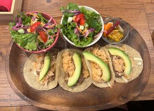 Vegan tacos  at Taquito in Tokyo