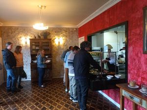 Buffet area at Mahatma Gourmet in Curitiba