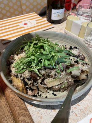 Funghi pasta  at Vegitalian in Amsterdam