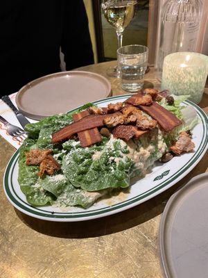 Vegan caesar salad  at Vegitalian in Amsterdam
