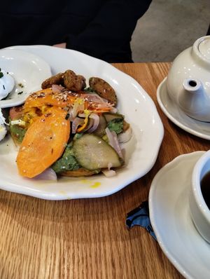 Avocado toast with pickled carrots at Hope Breakfast Bar  in Eagan