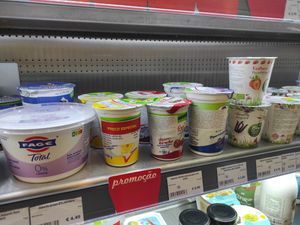 Yoghurts at Celeiro - Campus de Sao Joao in Porto