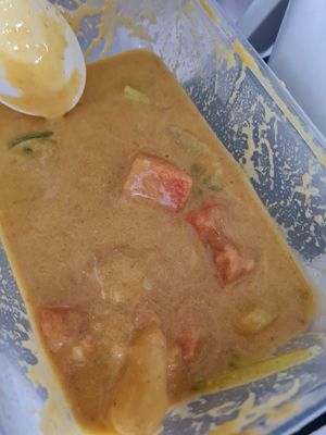 Vietnamese curry with Rice at Greens and Tofus in Northeast Singapore