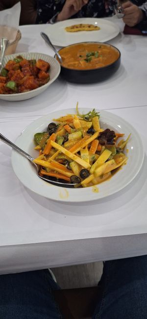 Mango Olive Salad at Chaat Bhavan in Mountain View