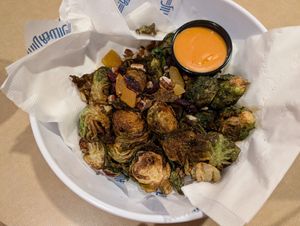 Brussel sprouts at Silver Diner - BWI Airport in Baltimore