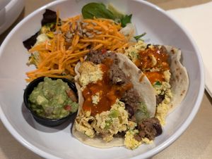 Breakfast tacos at Silver Diner - BWI Airport in Baltimore