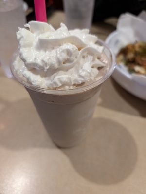 Mocha shake at Silver Diner - BWI Airport in Baltimore