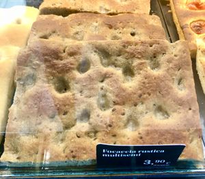 Multi-seed focaccia   at Panfé in Bologna