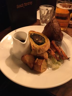 Vegan Wellington   at Punch Tavern in London