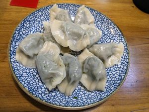 Vegan veggie dumplings at Gu Se Gu Xiang - 谷色谷香 in Wuxi