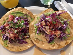 Tostadas  at From Seed to Sprout in Avon By The Sea