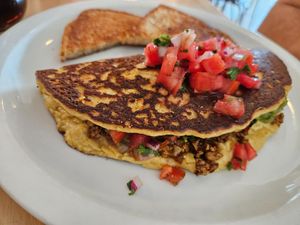Mexican omelette at From Seed to Sprout in Avon By The Sea