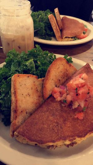 mexican omelette, iced eggnog latte, & BLT omelette  at From Seed to Sprout in Avon By The Sea