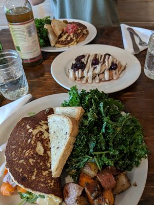 Carrot lox omelette at From Seed to Sprout in Avon By The Sea