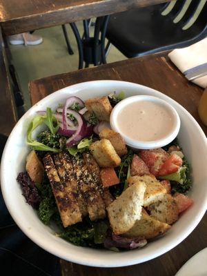 Kale salad at From Seed to Sprout in Avon By The Sea