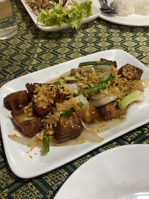 Crispy No-Pork  at Pink Orchid in Koh Samui