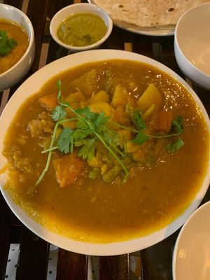 Vegetable korma at Karma Waters in Da Nang