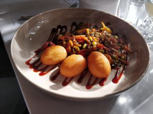 Asian vegetable pan at Restaurant Haus Dohmen in Heinsberg