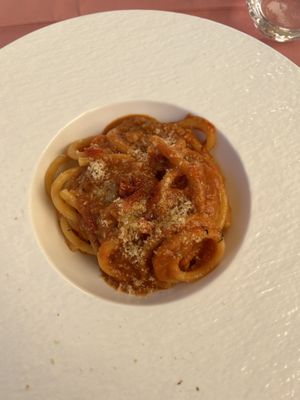 Pici al ragù vegano   at Essenza Dario e Anna - dal 1964 in Arezzo