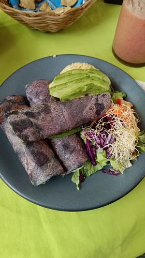 Tacos maculamo but without cheese at Yerbabuena del Sisal in Valladolid