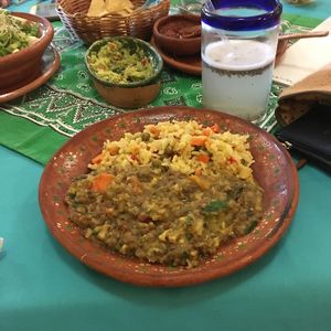 dahl de lentejas (sin raita) at Yerbabuena del Sisal in Valladolid