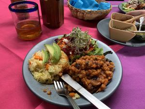 Stuffed pepper at Yerbabuena del Sisal in Valladolid