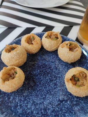 Pani Puri at Elohim Asian Fusion Restaurant in Funchal