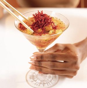 Vegan Ceviche at Gurumê Leblon in Rio De Janeiro