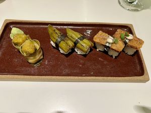 Trio os vegan sushi  at Gurumê Leblon in Rio De Janeiro