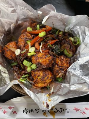 Vegetarian Chilli Momos  at Momo Hub in Brampton