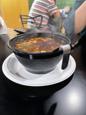 Medium Vegan Hot n Sour Soupp  at Momo Hub in Brampton