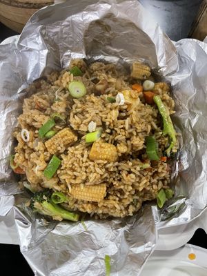 Vegan Fried Rice  at Momo Hub in Brampton