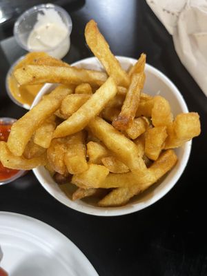 French Fries served as a part of a combo   at Momo Hub in Brampton