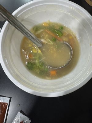 Vegan Corn Soup 4.5/5 - simply amazing  #Veganuary at Momo Hub in Brampton