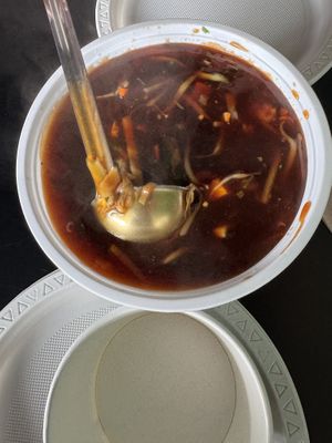 Large Hot and Sour Soup - Vegann #Veganuary at Momo Hub in Brampton