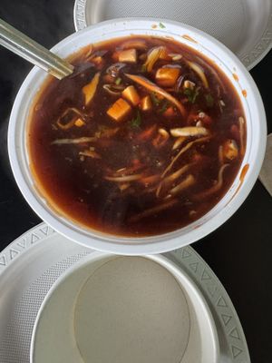 Hot and Sour Soup - Vegann #Veganuary at Momo Hub in Brampton